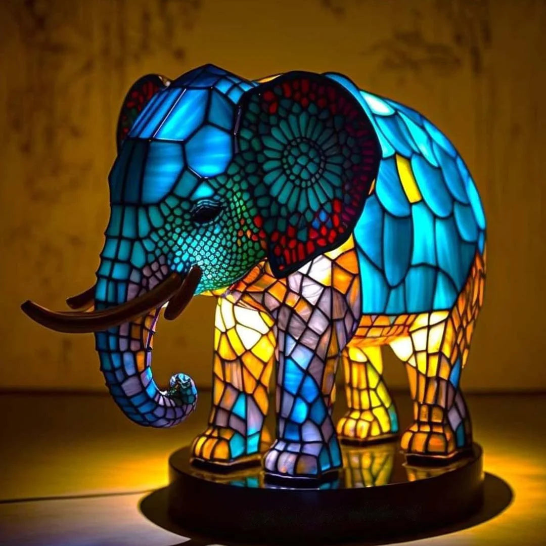 Moderne Tischlampe aus Metall und Glas mit warmweißer Beleuchtung für Wohnzimmer, Schlafzimmer und Büro