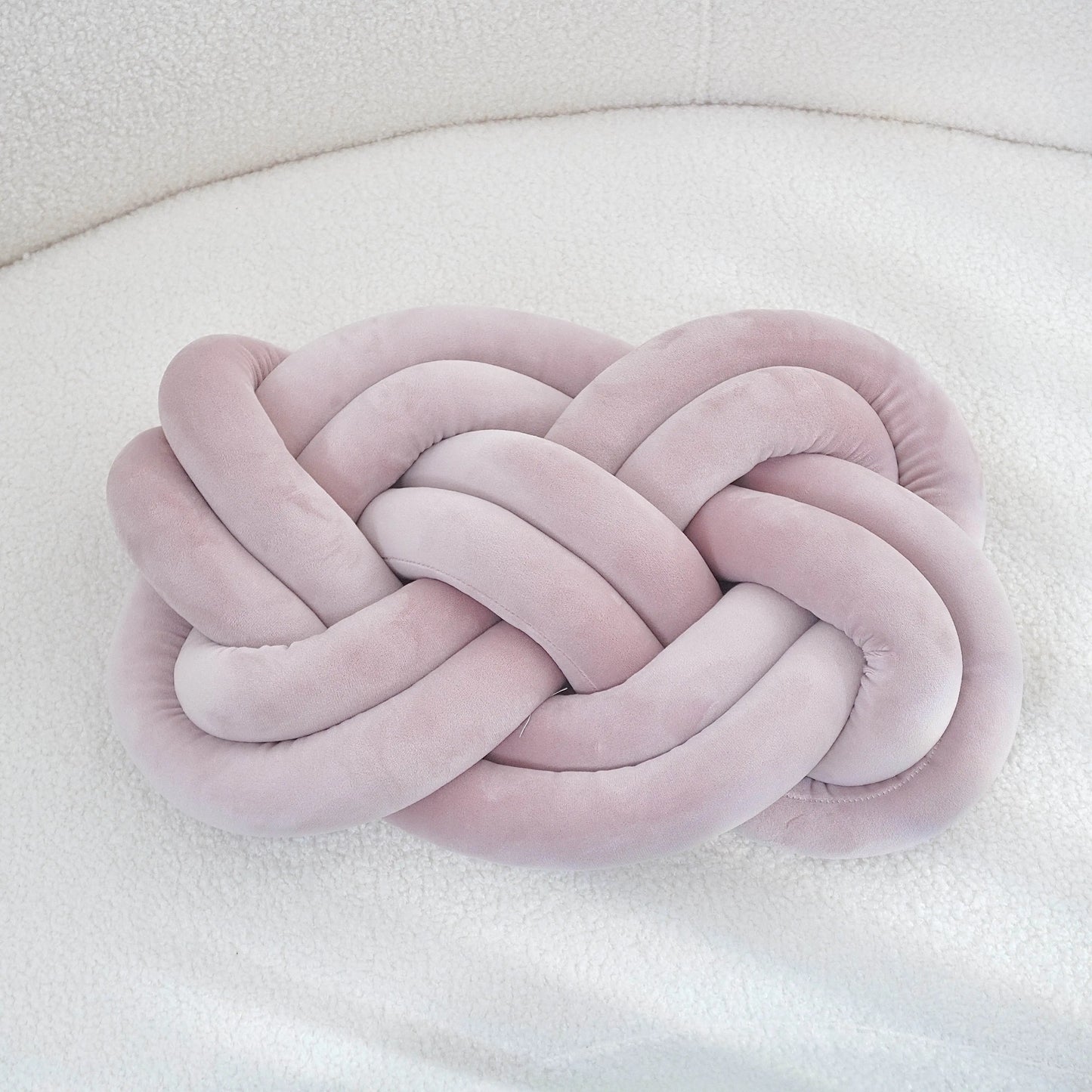 Dekokissen mit geometrischem Knoten-Design aus Polyester 40×30 cm