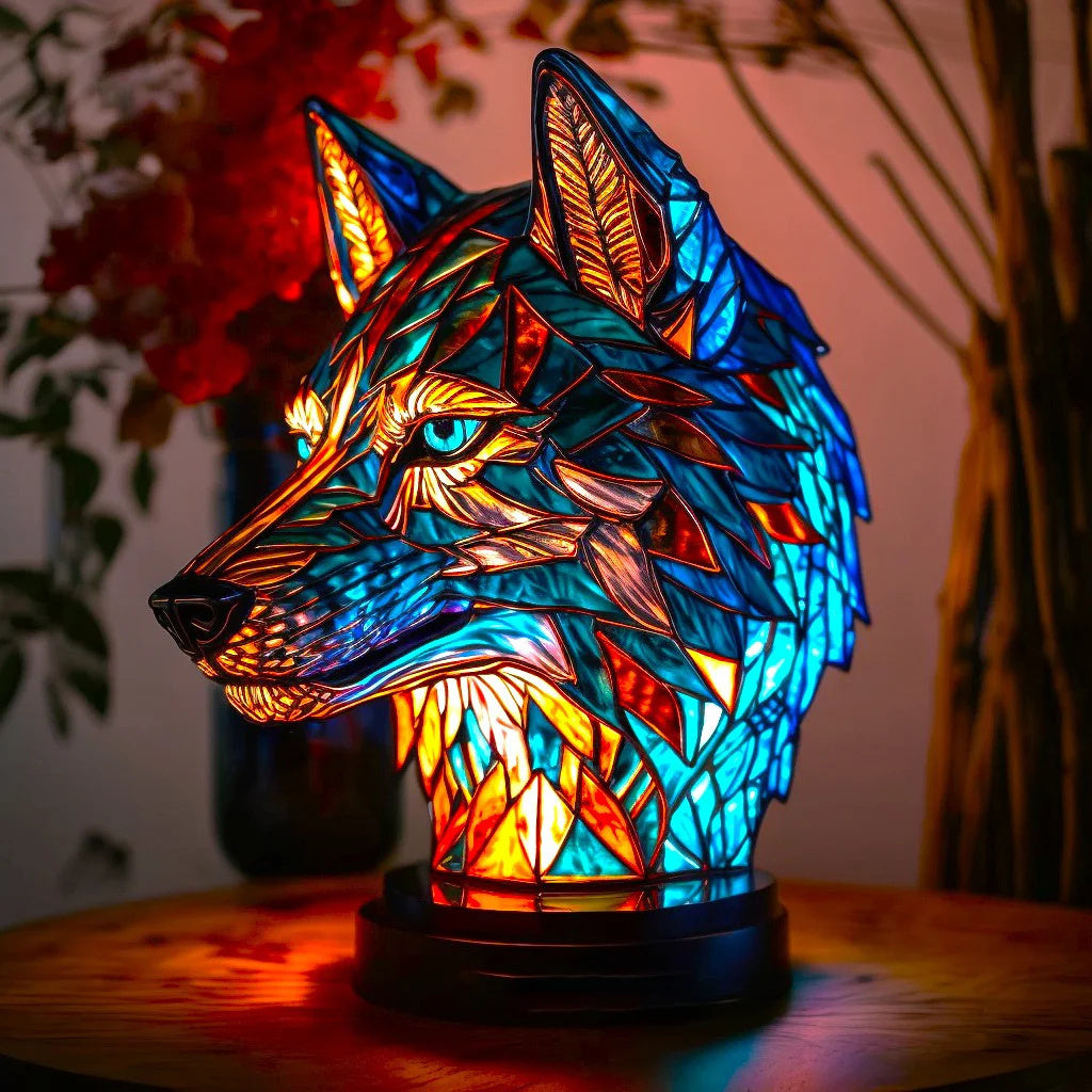 Moderne Tischlampe aus Metall und Glas mit warmweißer Beleuchtung für Wohnzimmer, Schlafzimmer und Büro