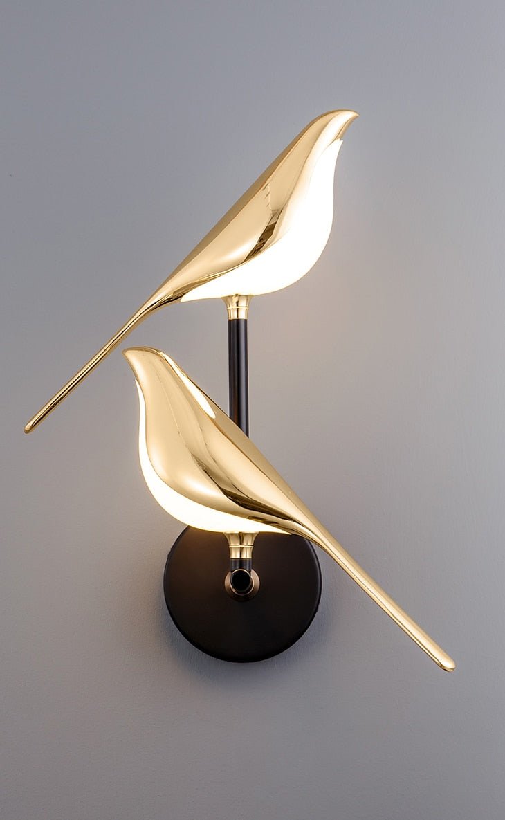 Vogeldesign LED-Tisch- und Wandlampe mit magnetischer Halterung, einstellbare Farbtemperatur