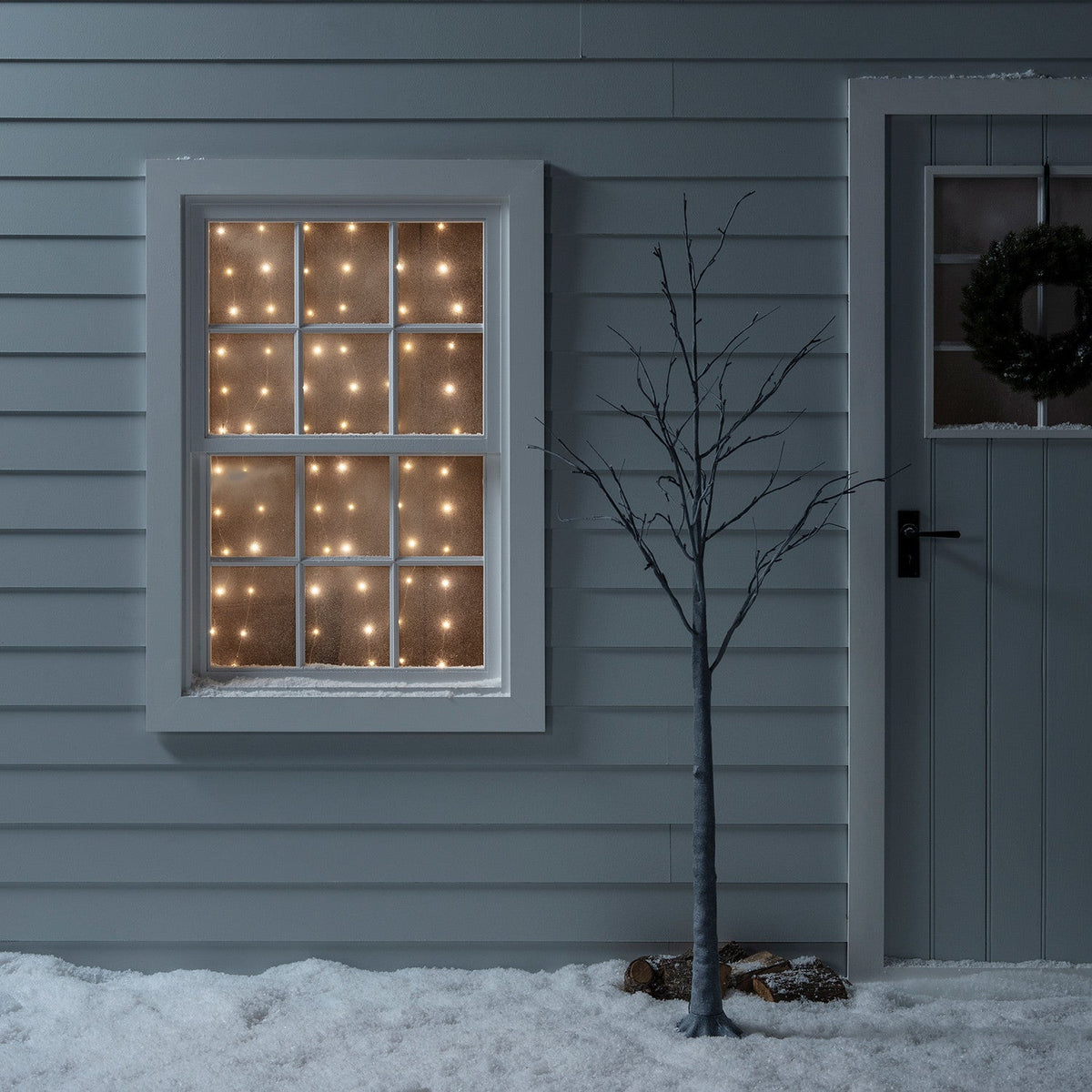 Lichtervorhang 200 LED warmweiß