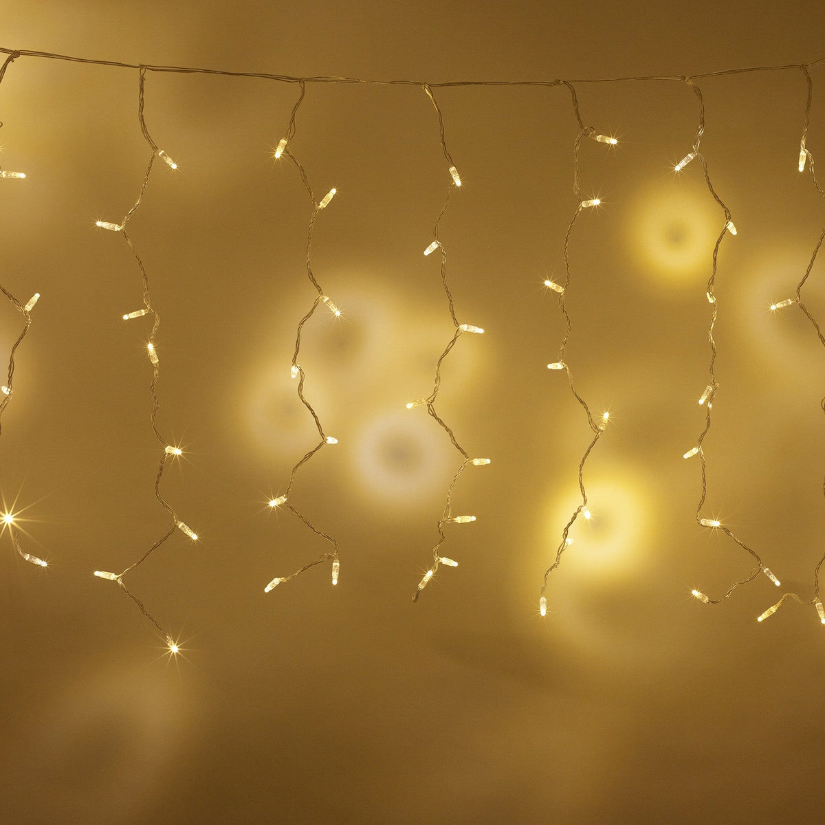 Lichtervorhang 96 LED warmweiß