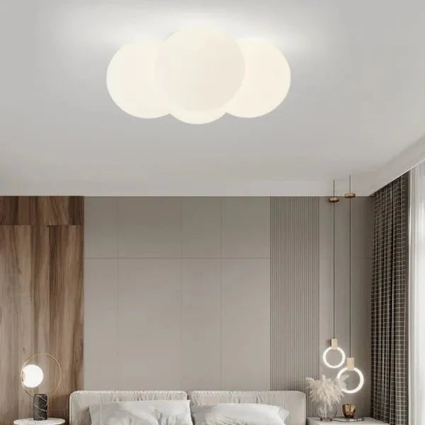LED Deckenlampe in Wolkenform mit warmweißer und neutralweißer Lichtfarbe für Schlafzimmer und Wohnzimmer