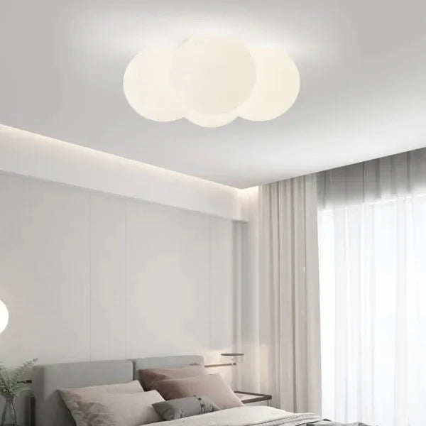 LED Deckenlampe in Wolkenform mit warmweißer und neutralweißer Lichtfarbe für Schlafzimmer und Wohnzimmer