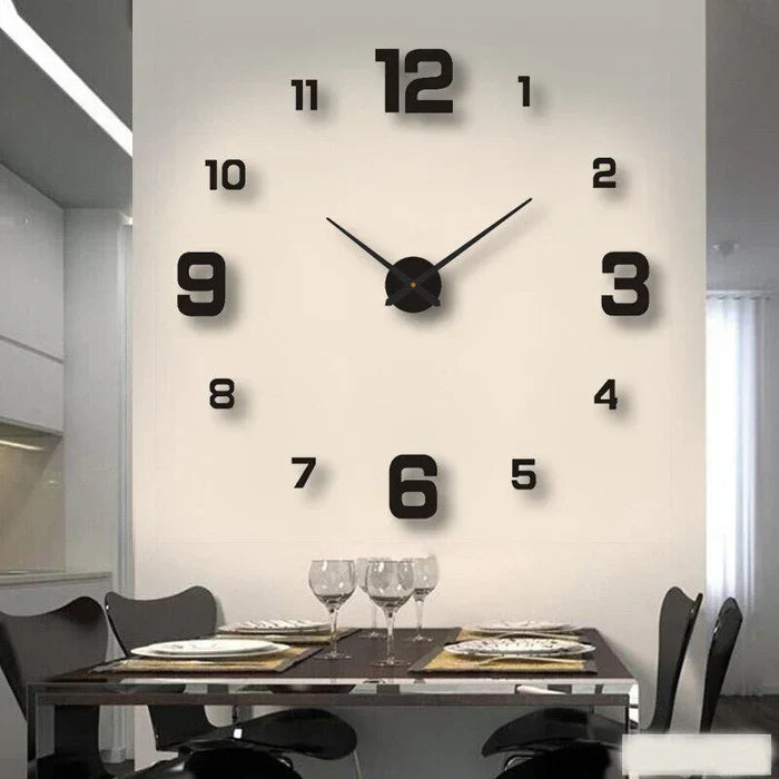 DIY Wanduhr mit individuell anpassbarem Design und großen Abmessungen für Wohnzimmer und Büro