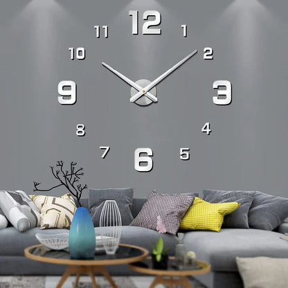 DIY Wanduhr mit individuell anpassbarem Design und großen Abmessungen für Wohnzimmer und Büro