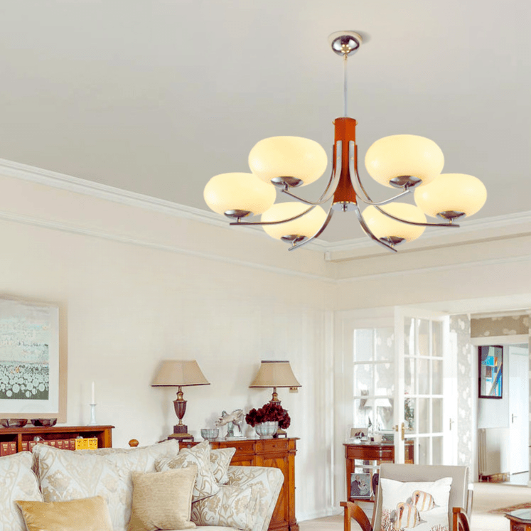 Bauhaus Deckenleuchte mit 3 oder 6 Glaskugeln – Minimalistisches Design für Wohn- und Esszimmer