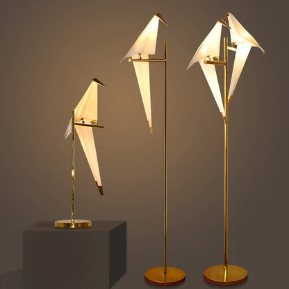 LED Vogel Tischlampe mit Magnetbefestigung und Warmlicht – Origami Design für Wohn- und Arbeitsräume