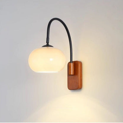 Wandlampe aus Persimmon-Glas mit drehbarem Design für moderne Innenräume