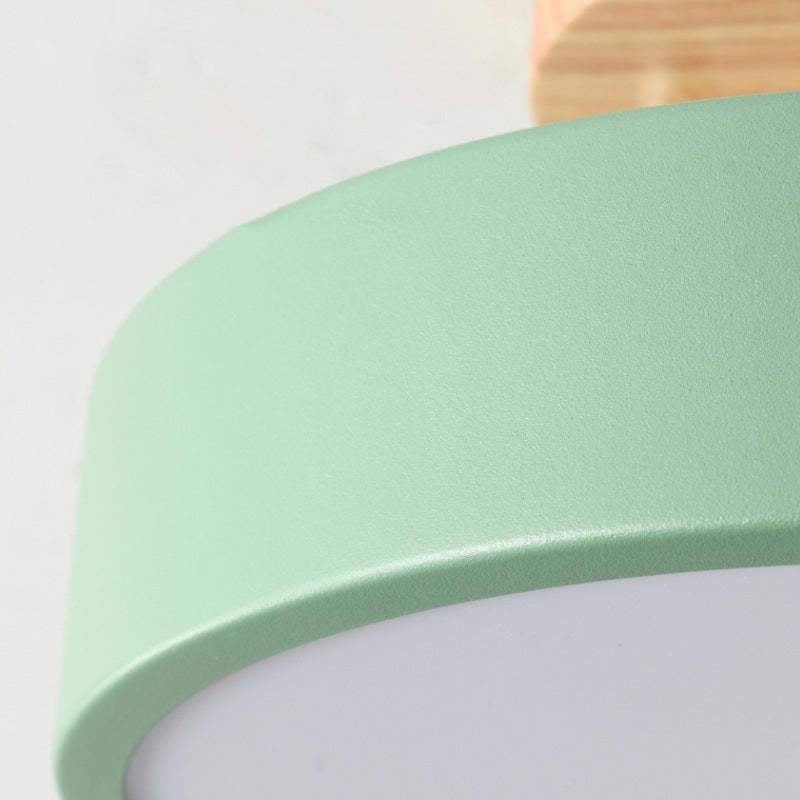 LED Deckenleuchte aus Holz mit dimmbarer 36W Beleuchtung für Wohn- und Arbeitsräume