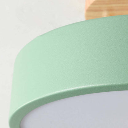 LED Deckenleuchte aus Holz mit dimmbarer 36W Beleuchtung für Wohn- und Arbeitsräume