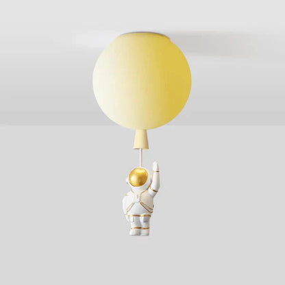 LED Deckenleuchte mit Mond- und Astronauten-Design für Kinder- und Schlafzimmer