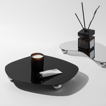 Acryl Tablett in Schwarz für Dekoration und Aufbewahrung von Kerzen und Accessoires