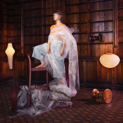 Reispapier Stehlampe mit Metallrahmen für Wohn- und Schlafzimmer