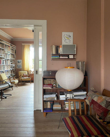 Reispapier Stehlampe mit Metallrahmen für Wohn- und Schlafzimmer