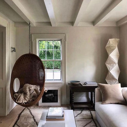 Reispapier Stehlampe mit Metallrahmen für Wohn- und Schlafzimmer