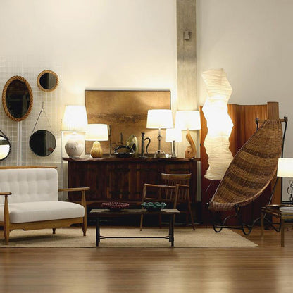 Reispapier Stehlampe mit Metallrahmen für Wohn- und Schlafzimmer