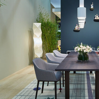 Reispapier Stehlampe mit Metallrahmen für Wohn- und Schlafzimmer