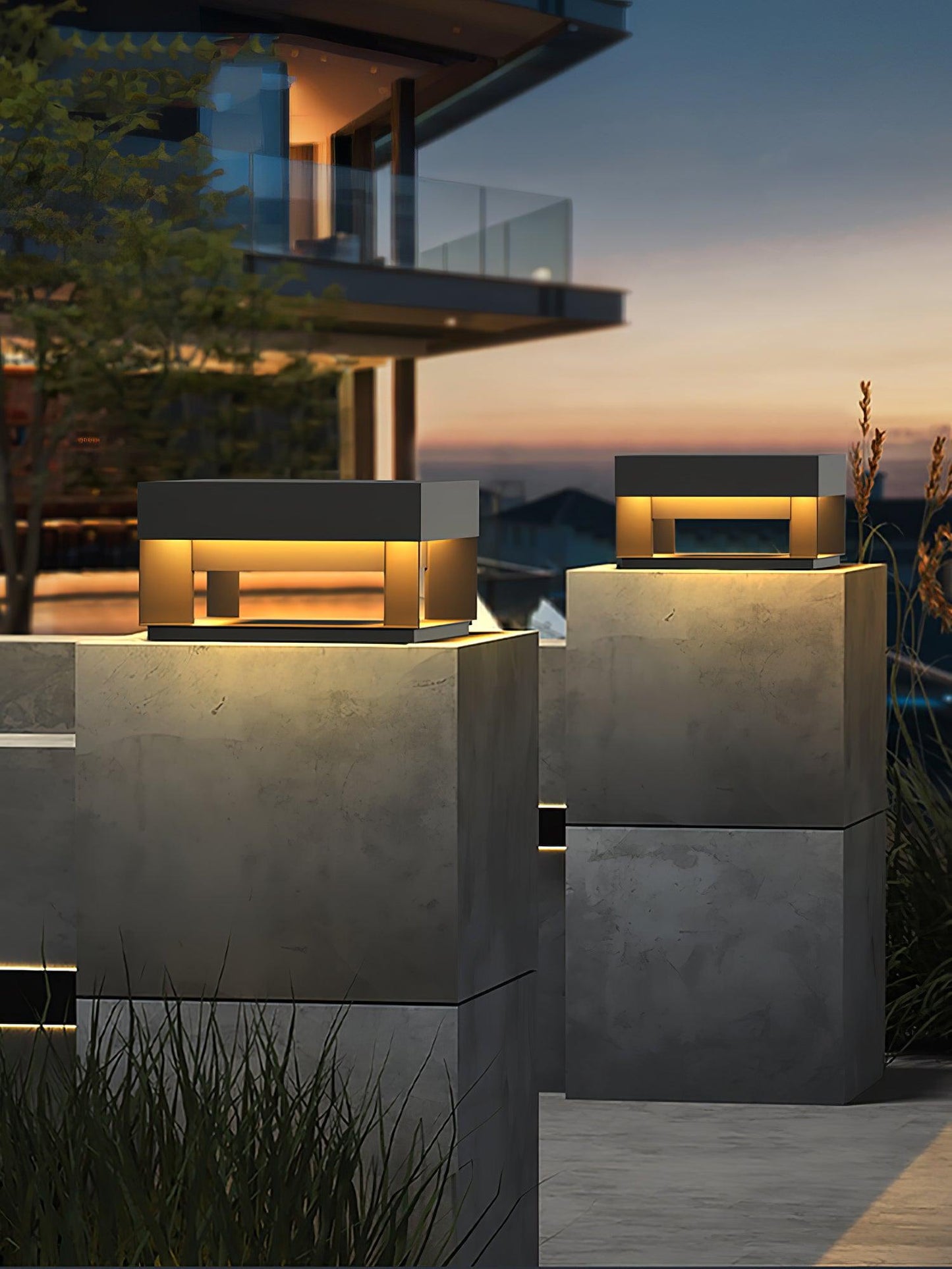 Solarlampe für Außenbereiche mit wetterfester IP65-Leuchte und Acrylabdeckung