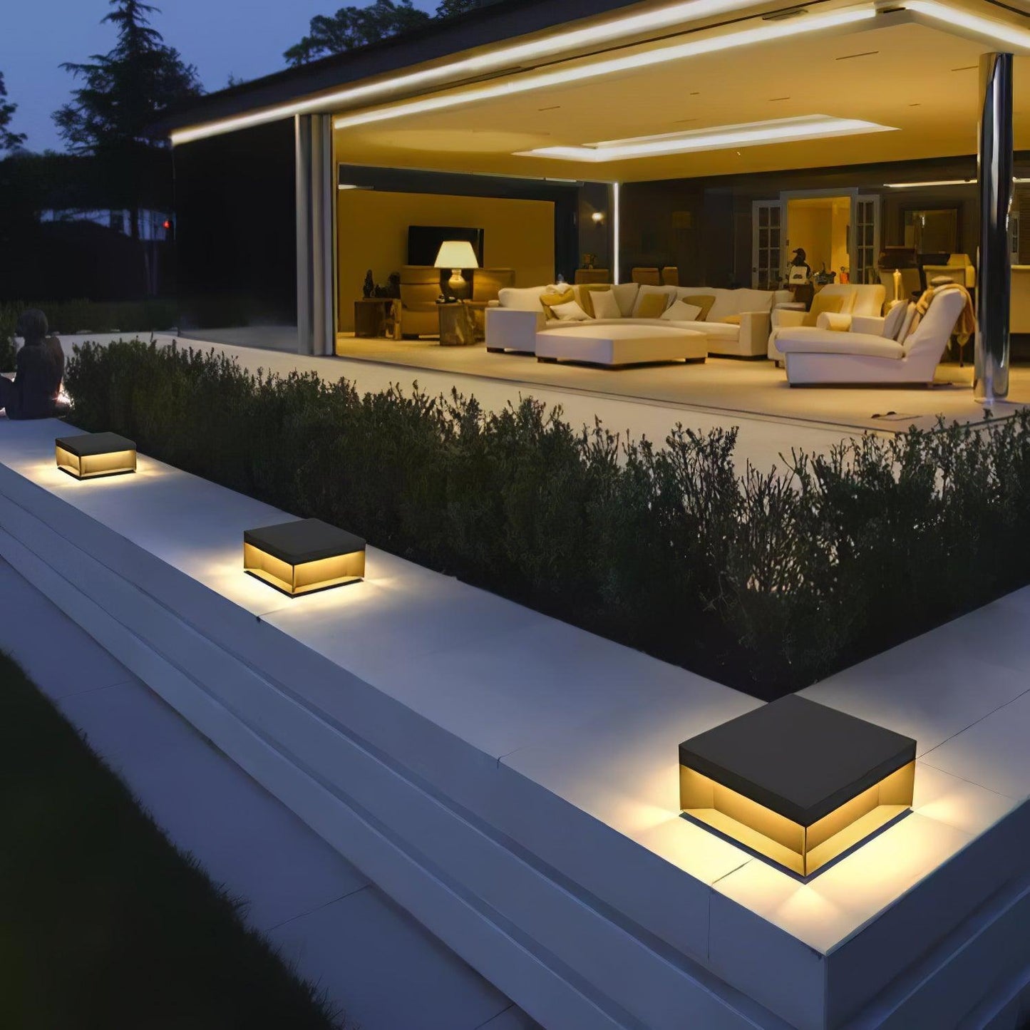 Solarlampe für Außenbereiche mit wetterfester IP65-Leuchte und Acrylabdeckung