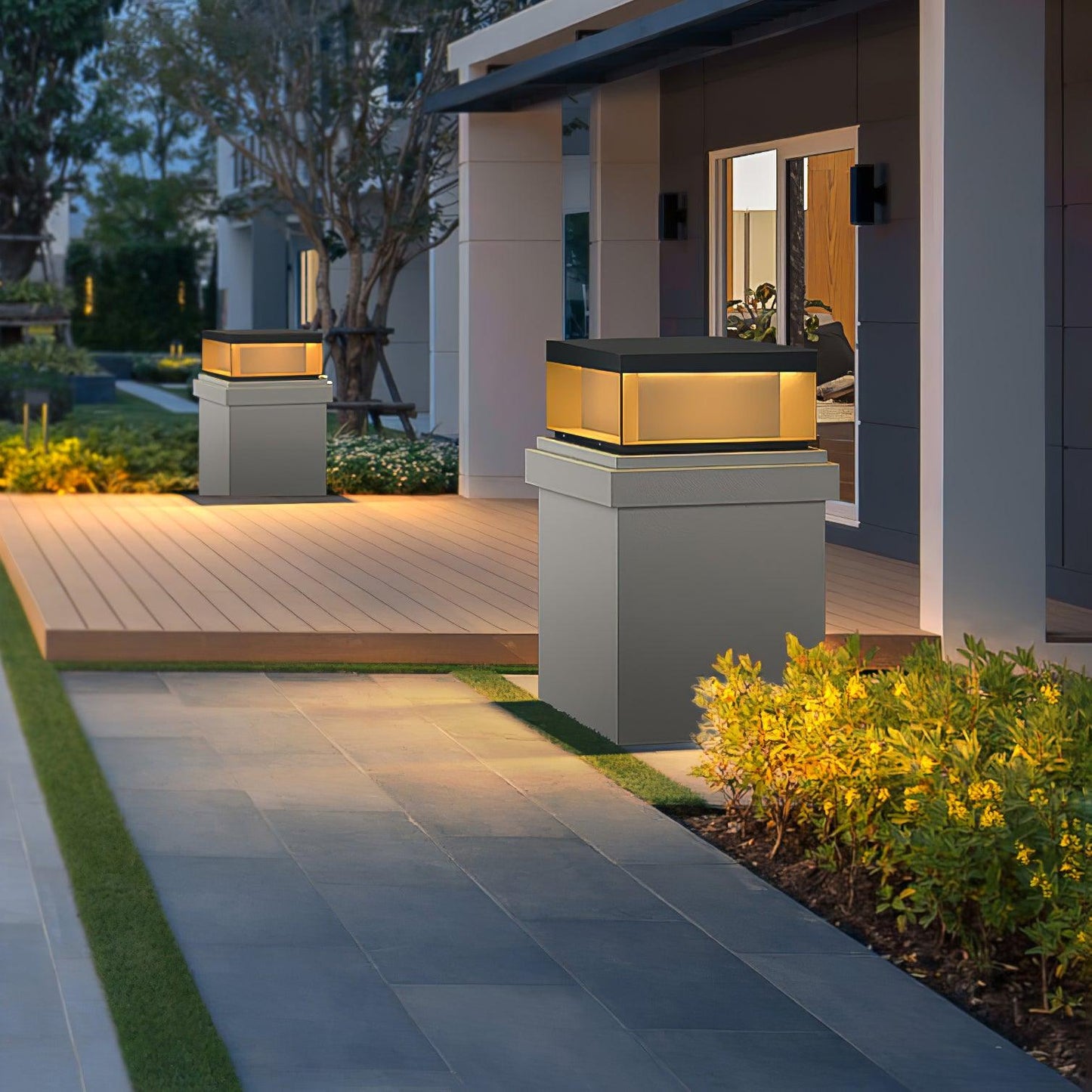 Solarlampe für Außenbereiche mit wetterfester IP65-Leuchte und Acrylabdeckung