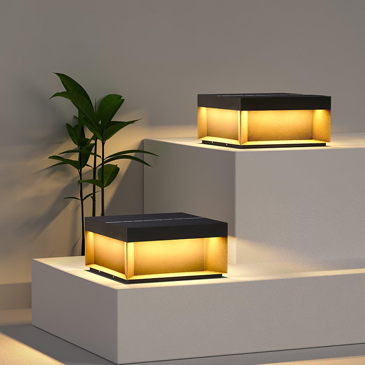 Solarlampe für Außenbereiche mit wetterfester IP65-Leuchte und Acrylabdeckung