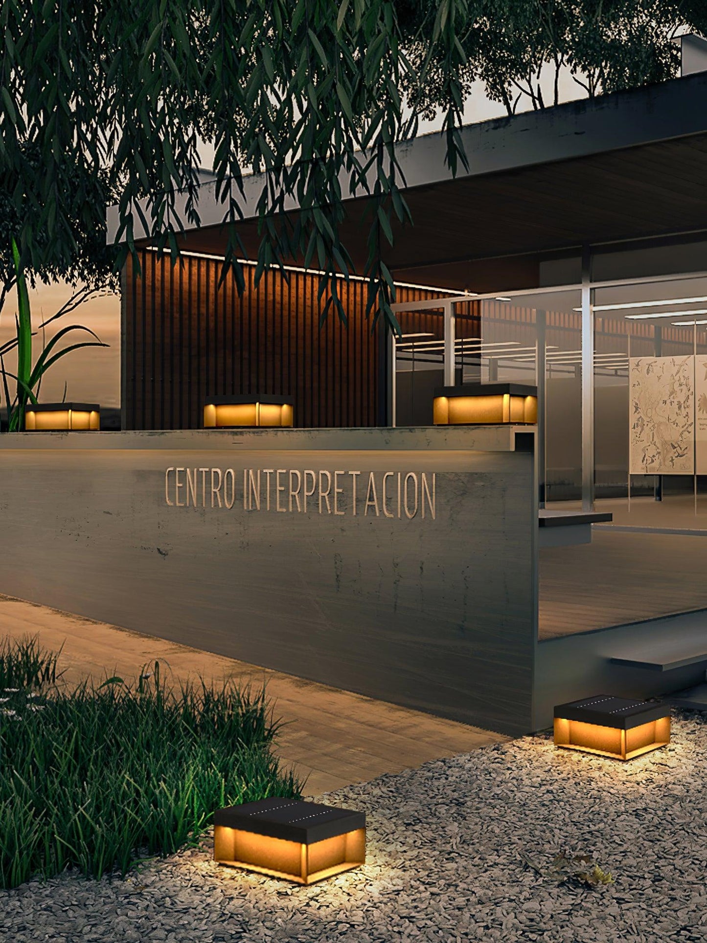 Solarlampe für Außenbereiche mit wetterfester IP65-Leuchte und Acrylabdeckung