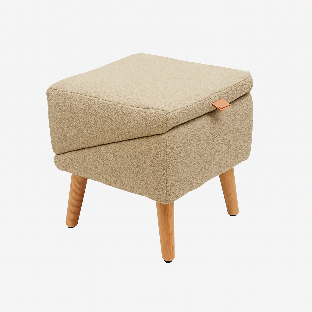 Hunde-Pouf-Rampe mit rutschfester Oberfläche und stabiler Holzkonstruktion für Sofa und Bett