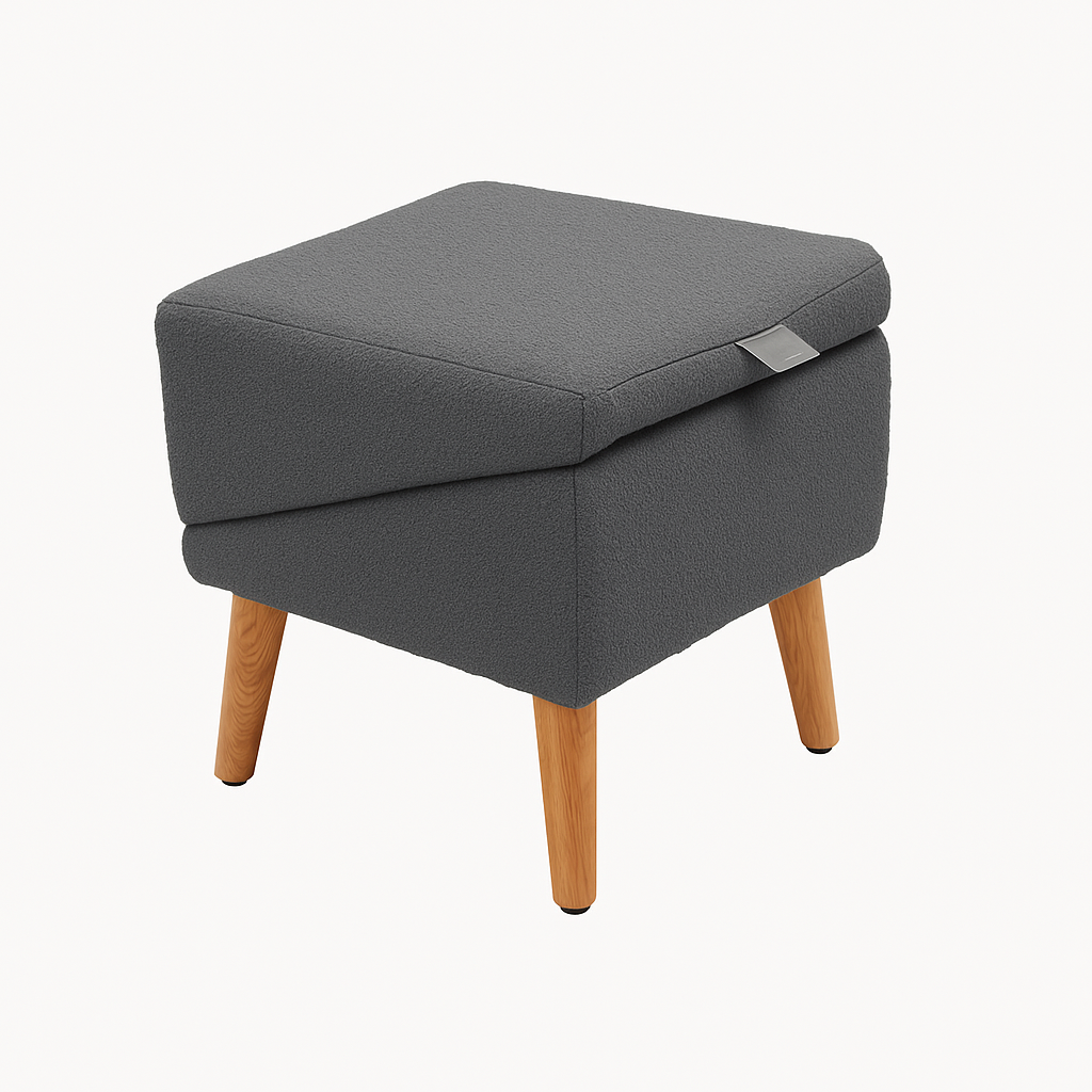 Hunde-Pouf-Rampe mit rutschfester Oberfläche und stabiler Holzkonstruktion für Sofa und Bett