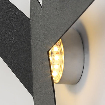 Wandlampe in Vogel-Form aus Eisen mit LED-Beleuchtung für Innenräume