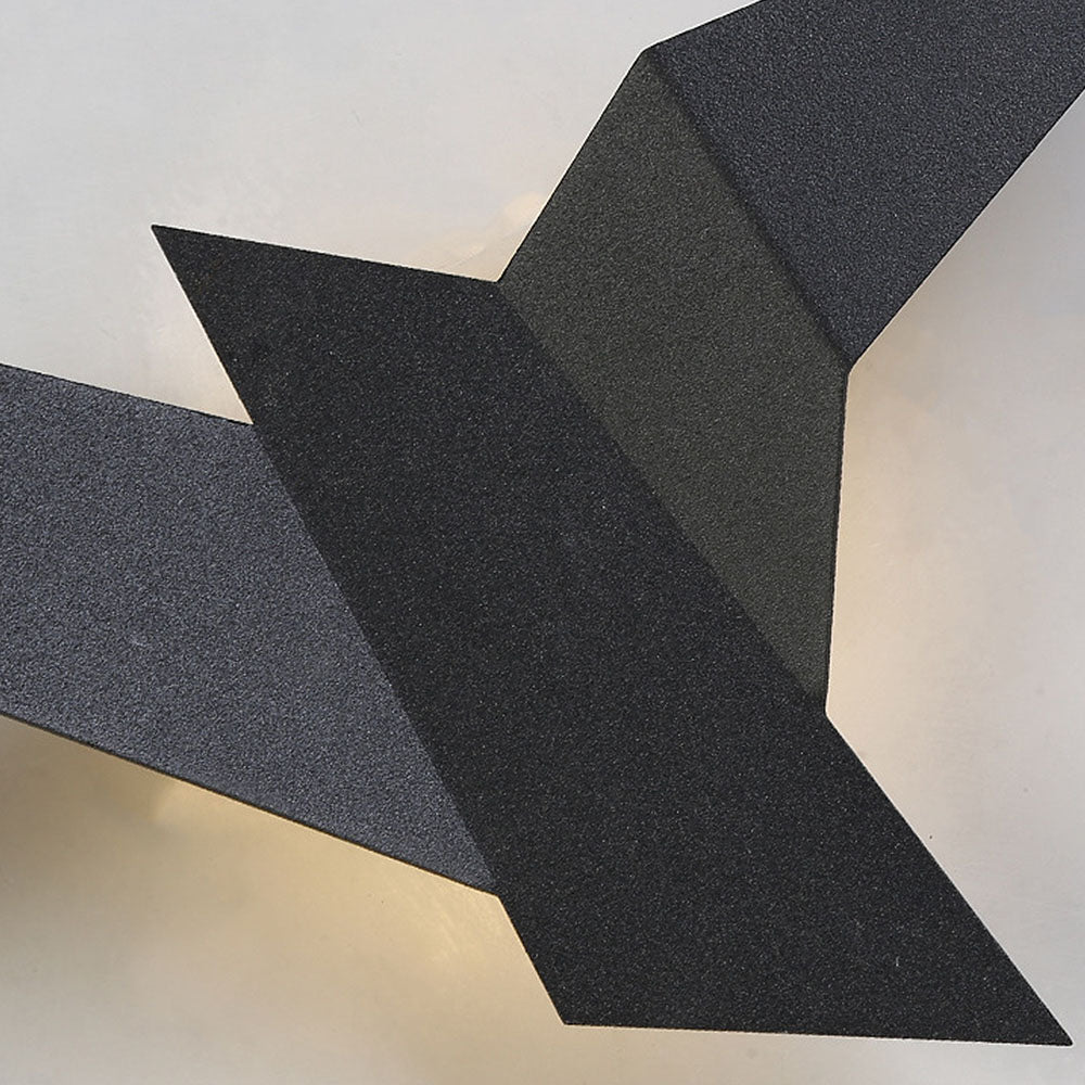 Wandlampe in Vogel-Form aus Eisen mit LED-Beleuchtung für Innenräume