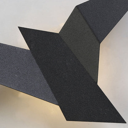 Wandlampe in Vogel-Form aus Eisen mit LED-Beleuchtung für Innenräume