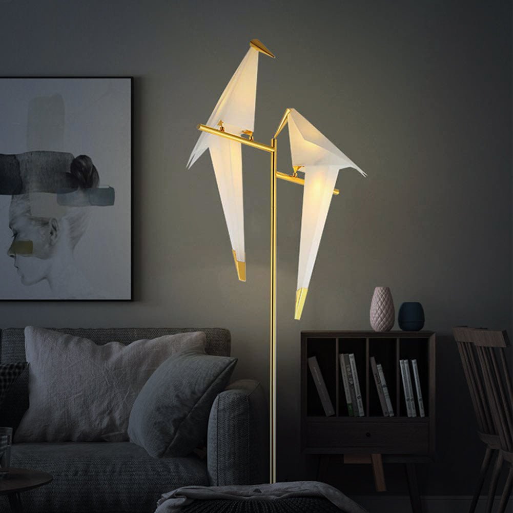 LED Vogel Tischlampe mit Magnetbefestigung und Warmlicht – Origami Design für Wohn- und Arbeitsräume