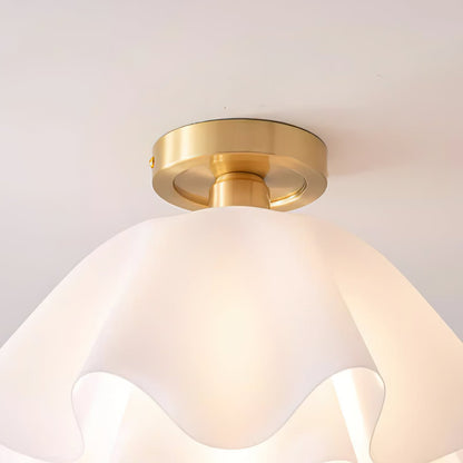 Deckenlampe mit gefaltetem Design aus Kupfer für Wohnzimmer und Schlafzimmer