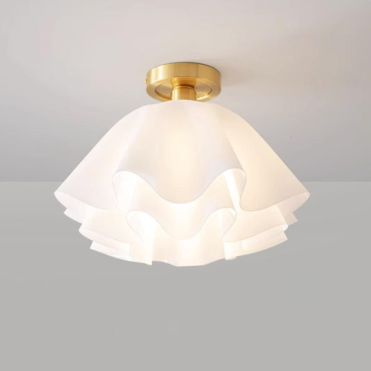 Deckenlampe mit gefaltetem Design aus Kupfer für Wohnzimmer und Schlafzimmer