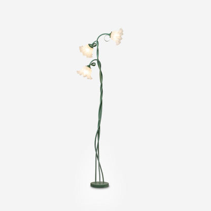 Calla Blumen Stehlampe mit Metallrahmen und LED-Fassung für Wohn- und Schlafzimmer