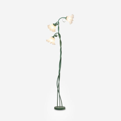 Calla Blumen Stehlampe mit Metallrahmen und LED-Fassung für Wohn- und Schlafzimmer