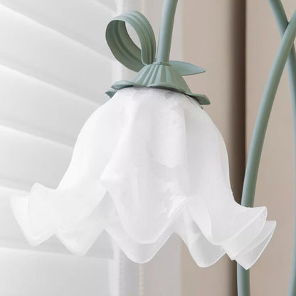 Calla Blumen Stehlampe mit Metallrahmen und LED-Fassung für Wohn- und Schlafzimmer