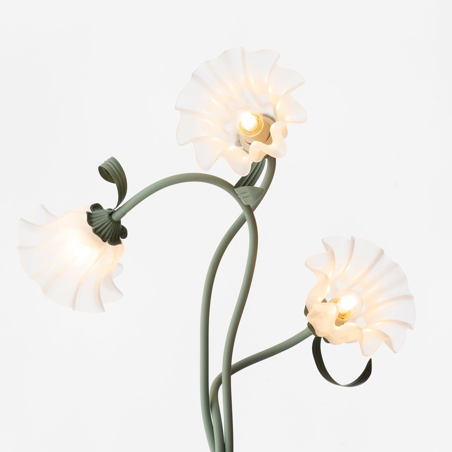 Calla Blumen Stehlampe mit Metallrahmen und LED-Fassung für Wohn- und Schlafzimmer