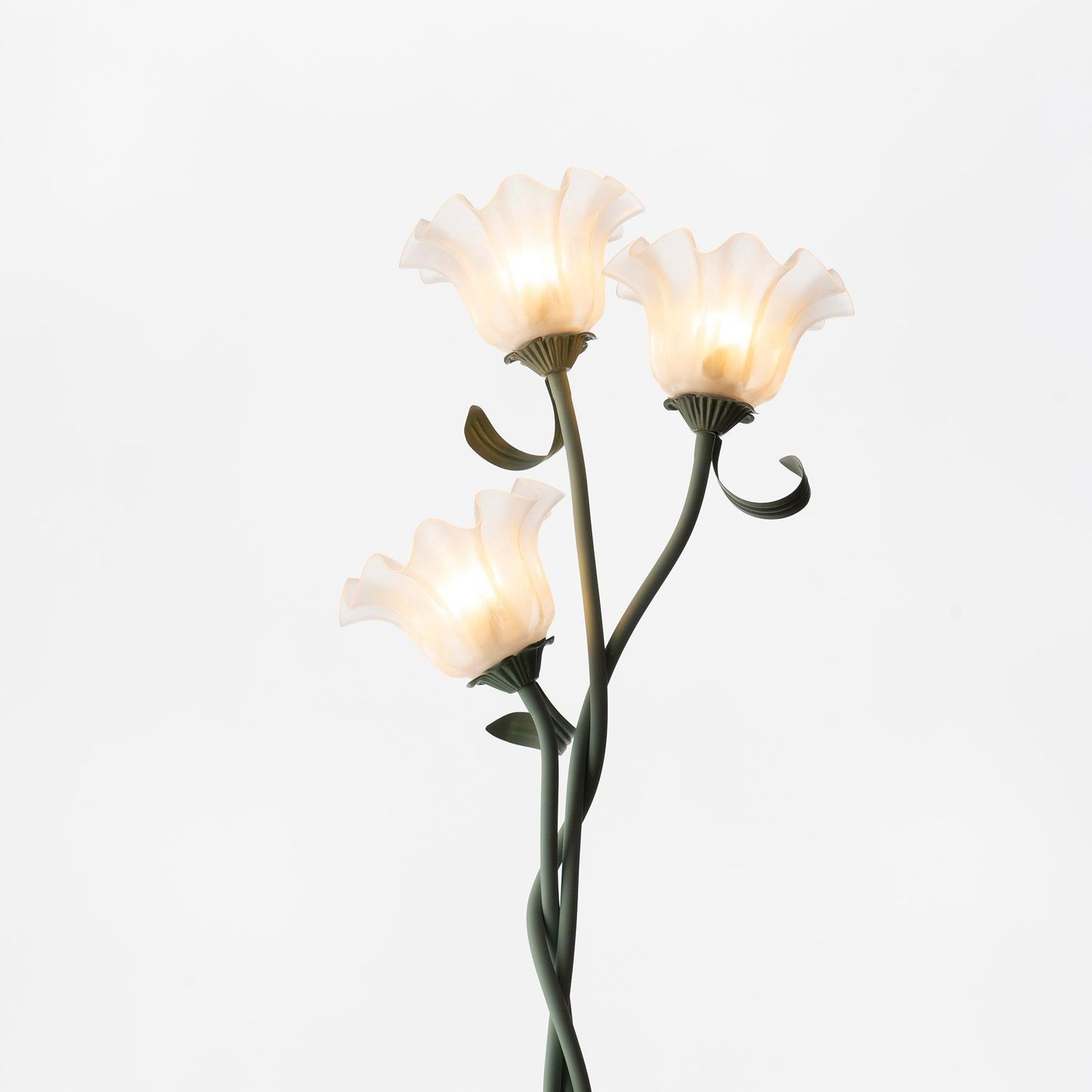 Calla Blumen Stehlampe mit Metallrahmen und LED-Fassung für Wohn- und Schlafzimmer