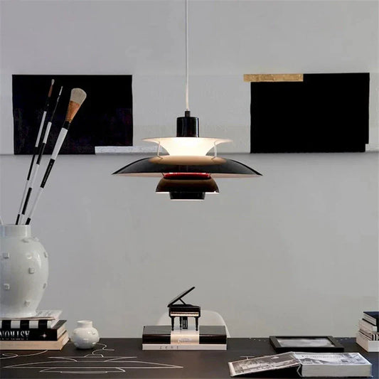 Runde Deckenleuchte aus Metall und Glas mit LED-Kompatibilität für Wohnzimmer, Schlafzimmer und Büro