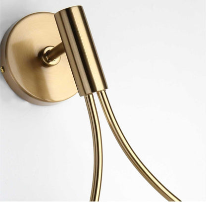 Wandlampe im nordischen Stil mit Eisen- und Glasdesign für Wohnzimmer und Essbereiche