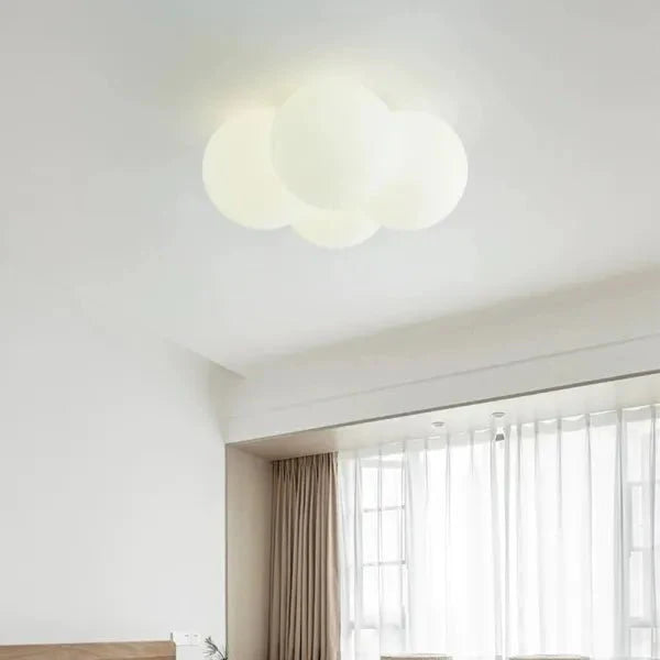 LED Deckenlampe in Wolkenform mit warmweißer und neutralweißer Lichtfarbe für Schlafzimmer und Wohnzimmer