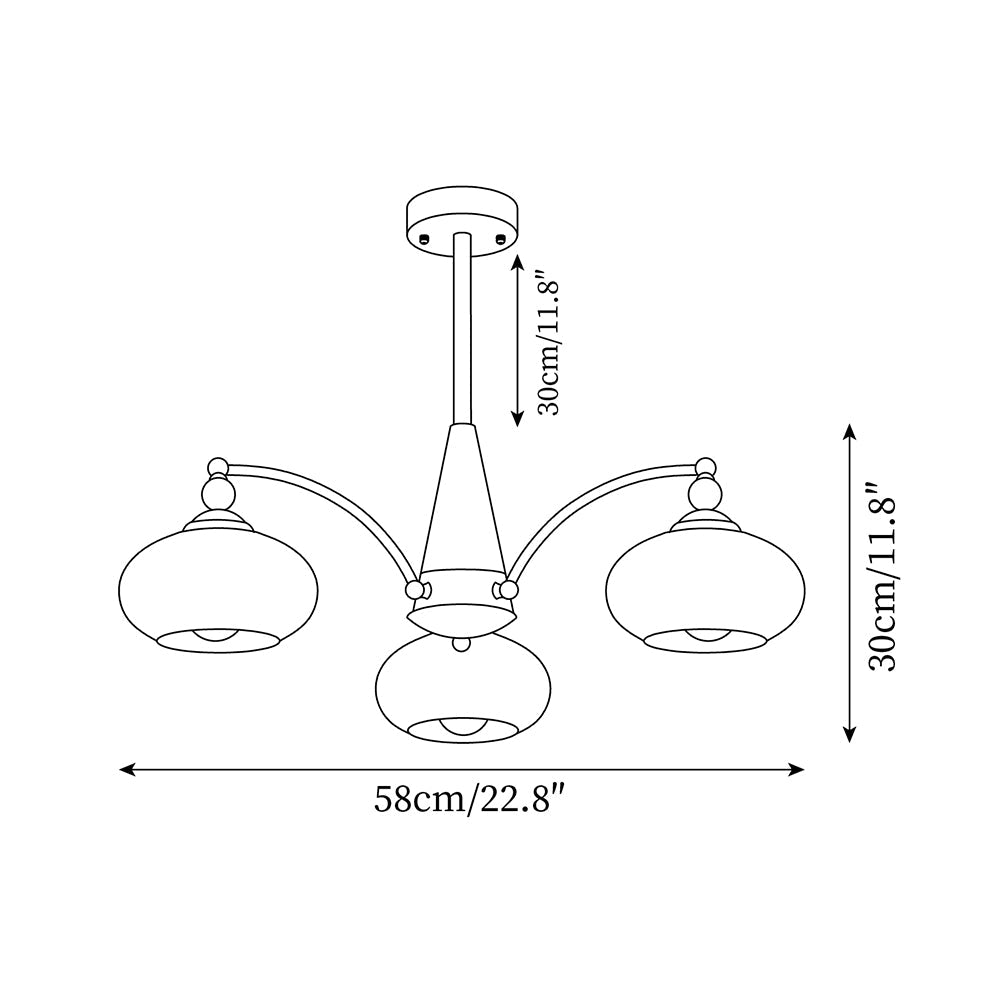 Retro Hängelampe mit Holz- und Metallakzenten für Esszimmer und Wohnzimmer