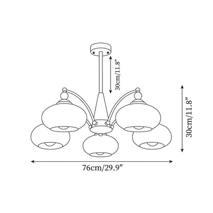 Retro Hängelampe mit Holz- und Metallakzenten für Esszimmer und Wohnzimmer