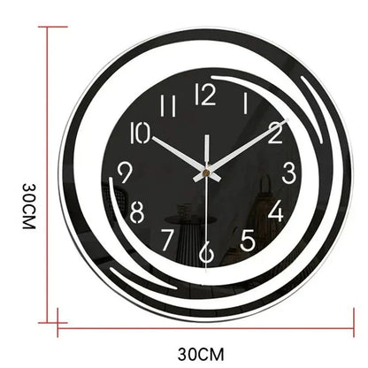 Wanduhr aus Acryl mit geräuschlosem Mechanismus und modernem skandinavischem Design