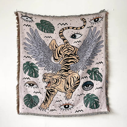 Vielseitige Wohndecke mit geometrischem Muster für Wohnzimmer und Schlafzimmer