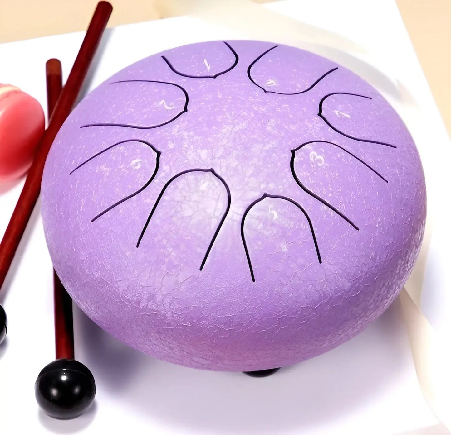 Steel Tongue Drum mit beruhigenden Klängen für Meditation und Garten – inkl. Tragetasche