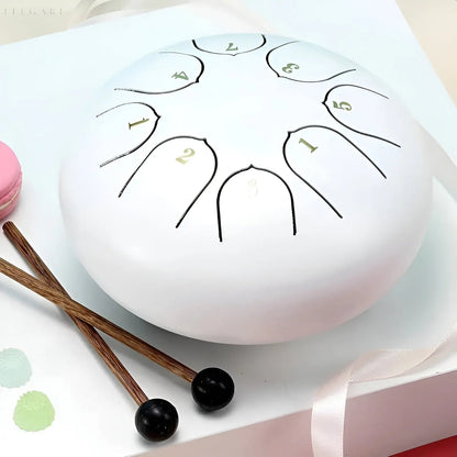 Steel Tongue Drum mit beruhigenden Klängen für Meditation und Garten – inkl. Tragetasche