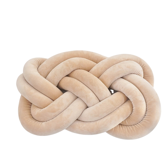 Dekokissen mit geometrischem Knoten-Design aus Polyester 40×30 cm